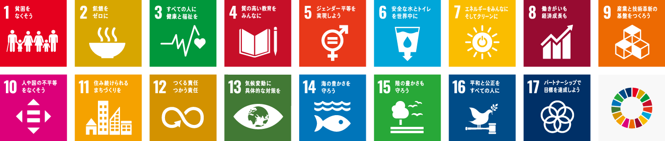 持続可能な17の開発目標（SDGs）